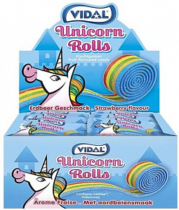 Мармелад Vidal Рулетка Единорог (Unicorn Rolla Belta ) 24шт